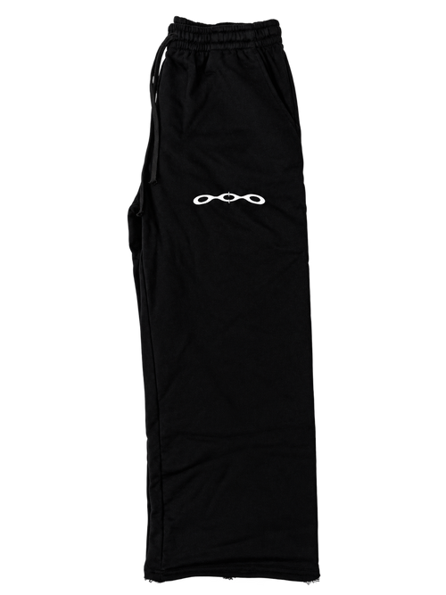 Sonofrsco Black Wide Leg Joggers